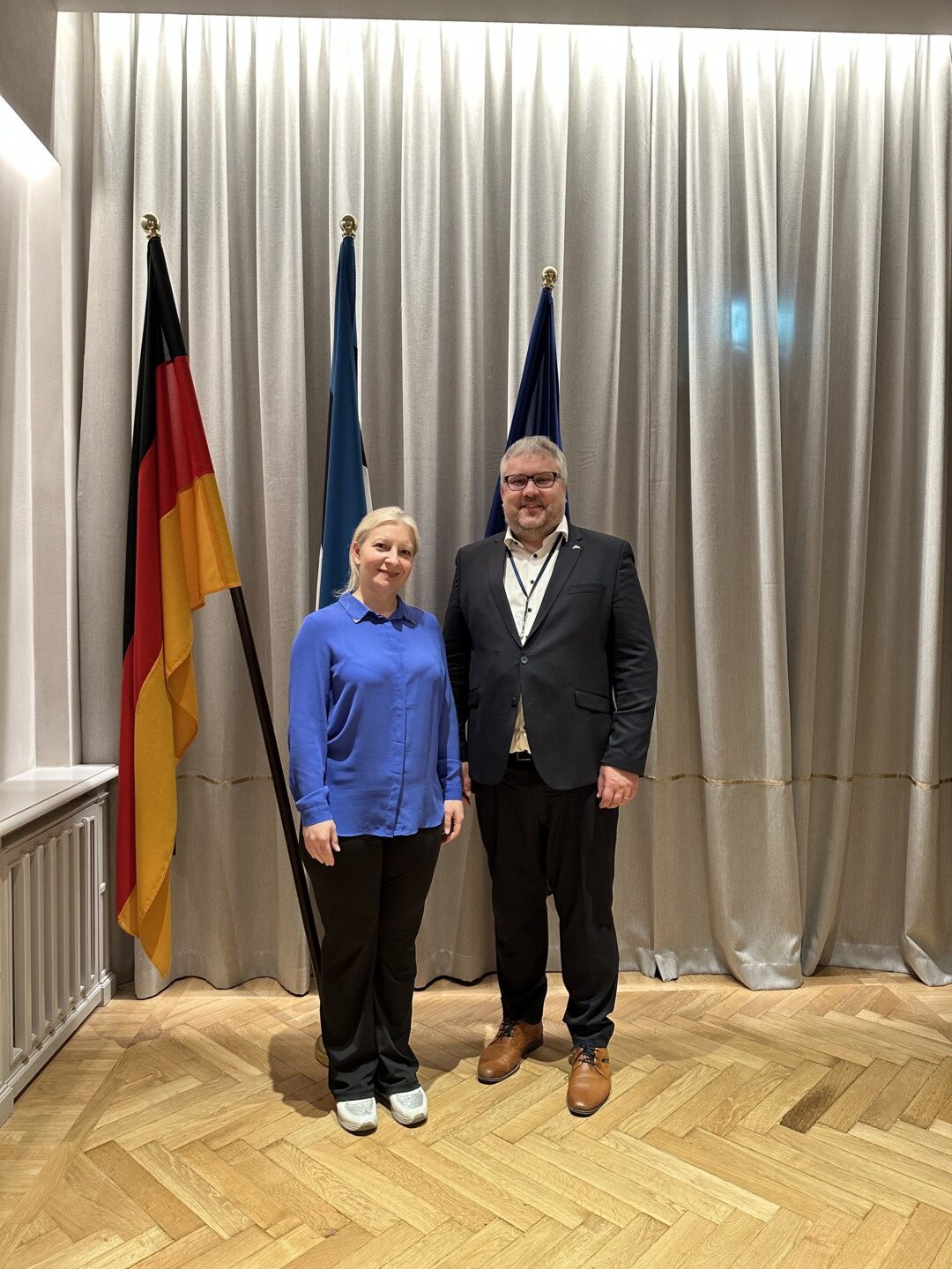 Nordic Render besucht den neuen Business Hub der Estnischen Botschaft in Berlin. Treffen mit Wirtschaftsdiplomat Roomet Sõrmus