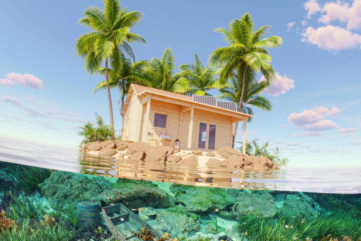 Puhkemaja üksikul saarel
